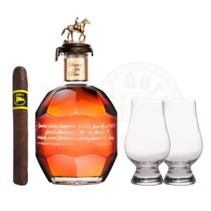 Blanton's Gold Label with Glencairn Set & Cigar Bundle